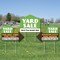 Big Dot of Happiness Yard Sale Signs - Yard Sign with Stakes - Double Sided Outdoor Lawn Sign - Set of 3